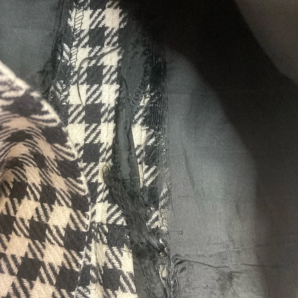 Escada Black‎ and White Houndstooth Skirt